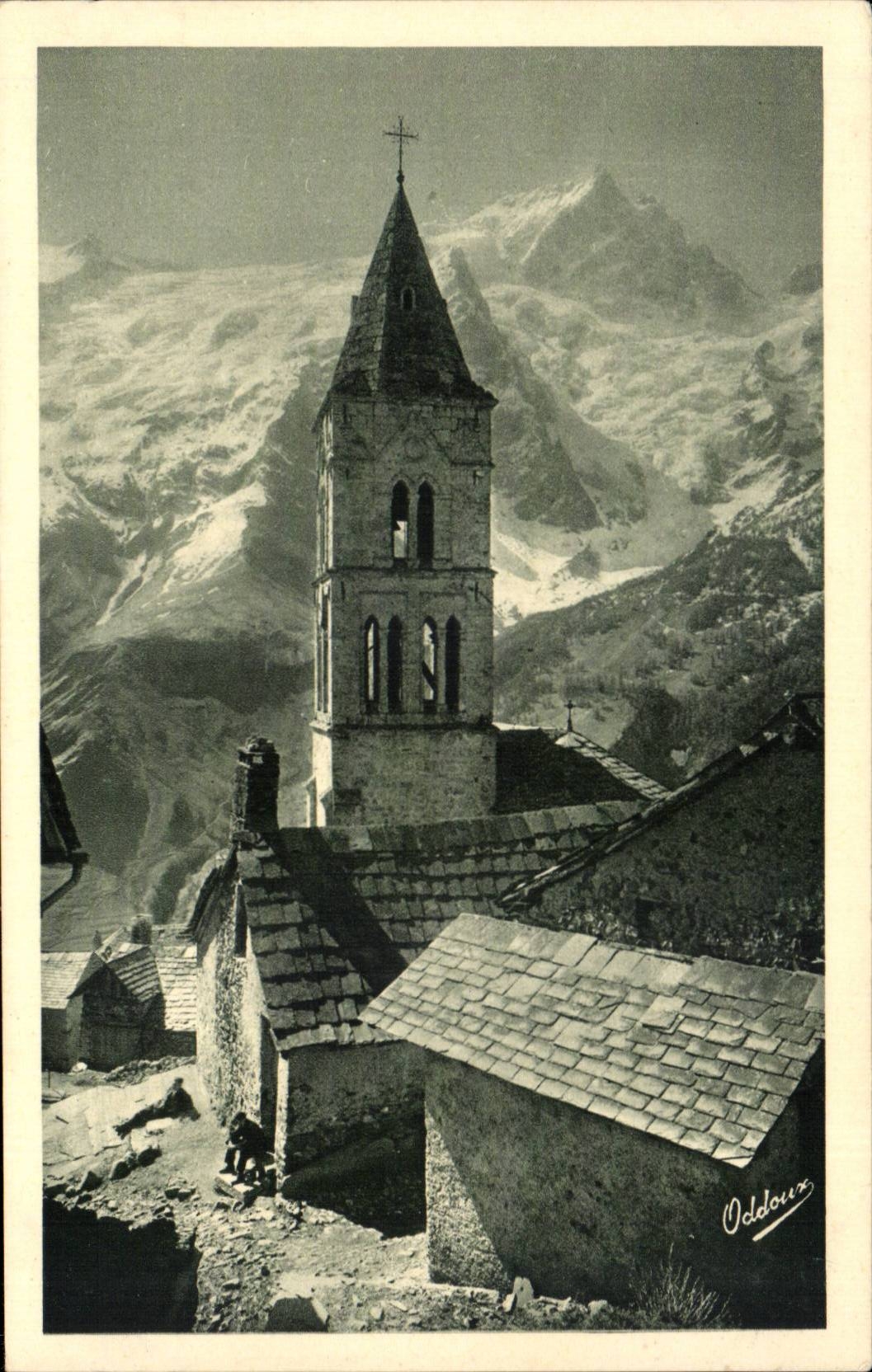 Église des Terrasses - La Meije — Éditeur G. Oddoux, Grenoble