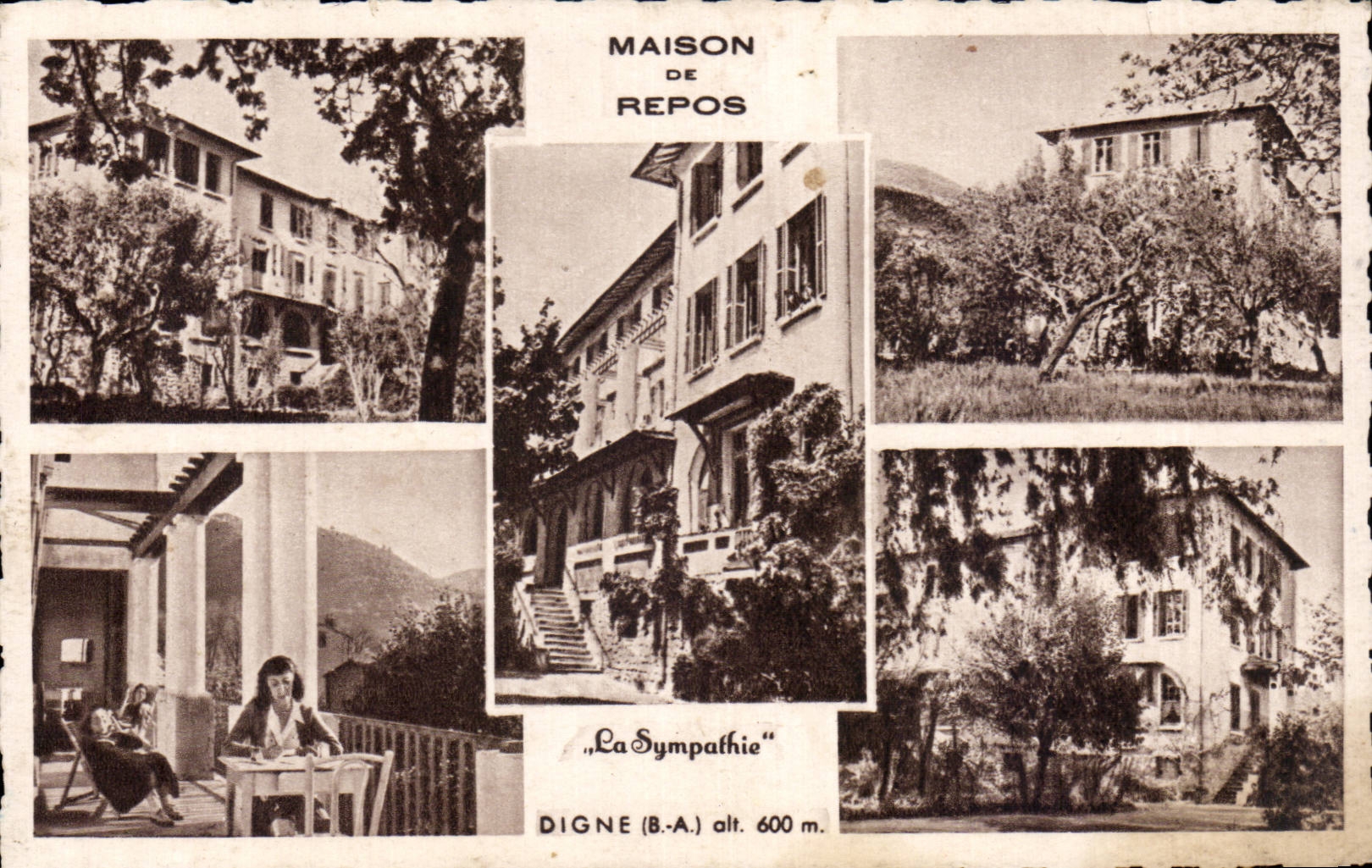 Digne - Maison de Repos - La Sympathie - CPA 