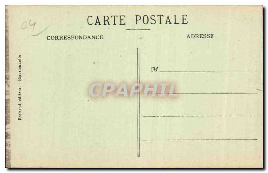 Pas de la Cavalle - Environs de Jausiers Chasseurs alpins Militaria - CPA  — Verso