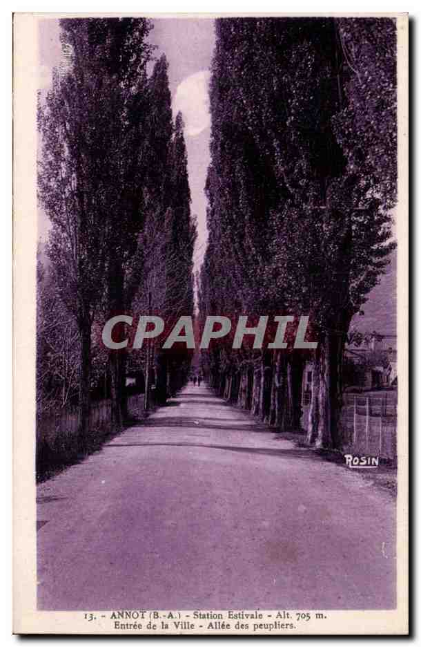 Annot - Hotel Philip - Tout Confort - Telephone 3 - CPA 