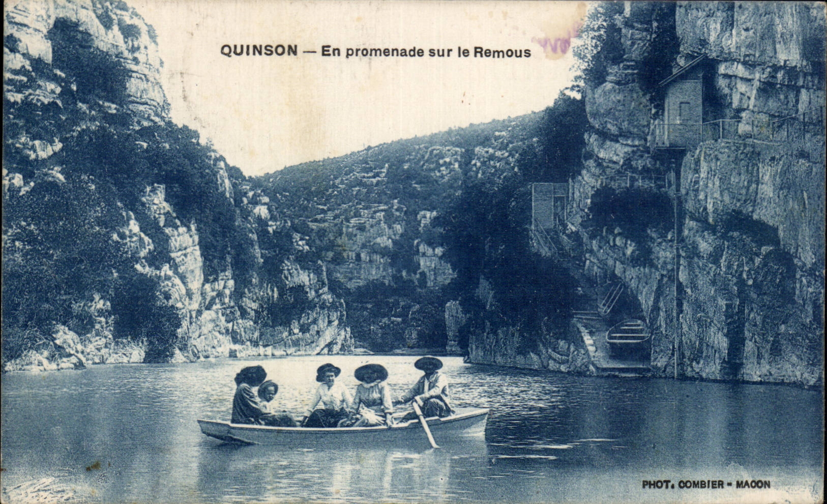 Quinson - En promenade sur le Remous - CPA 