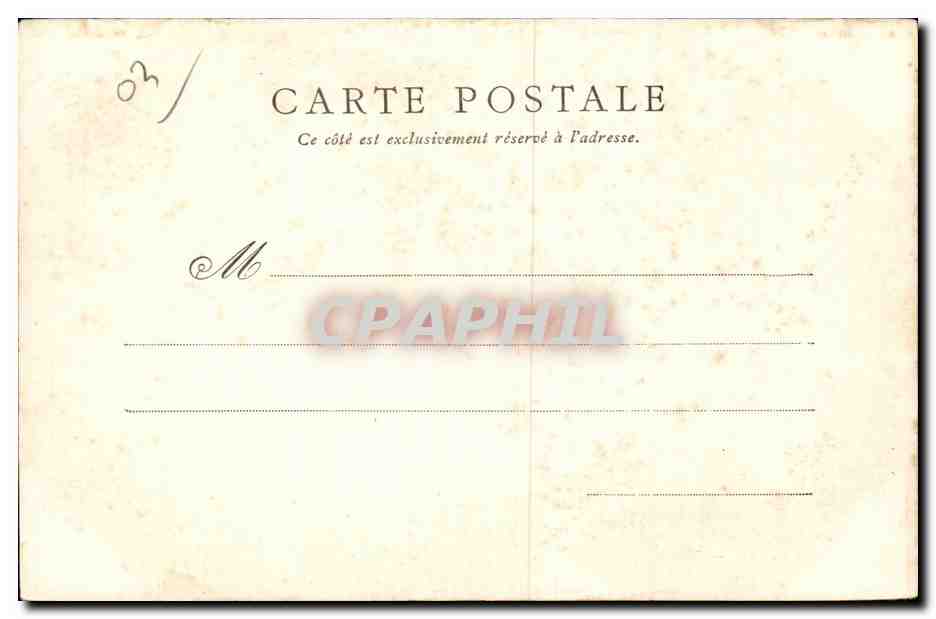 Moulins - Donjon du Chateau - CPA — Verso