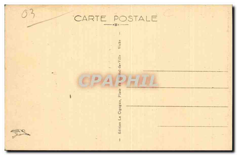Vichy - Vue Generale prise en avion - CPA — Rückseite