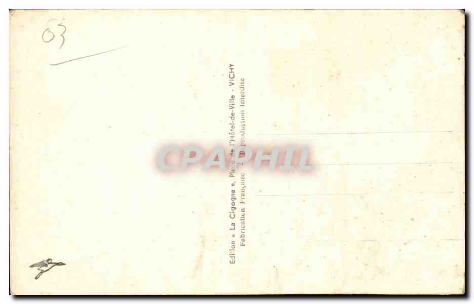 Vichy - Nenuphars du Golf - CPA — Verso