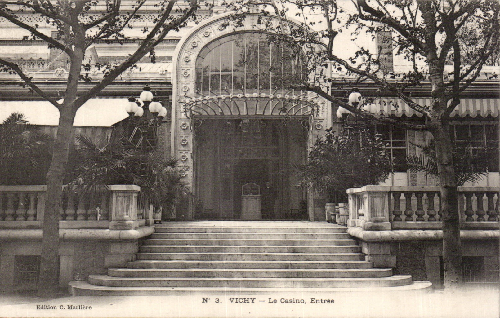 Vichy - Le Casino - Entree - CPA
