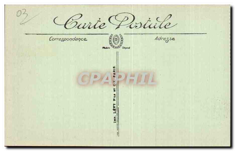 Vichy - Rue du Parc - CPA — Verso