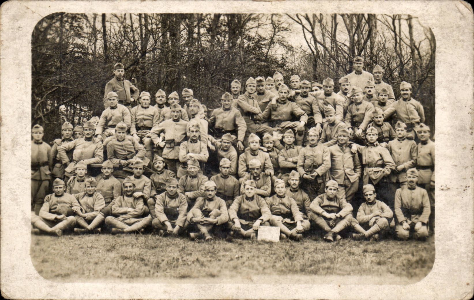 CARTE PHOTO Militaria Regiment