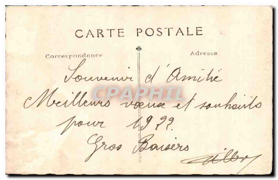CARTE PHOTO Militaria Soldat Sereni Bordeaux — Rückseite