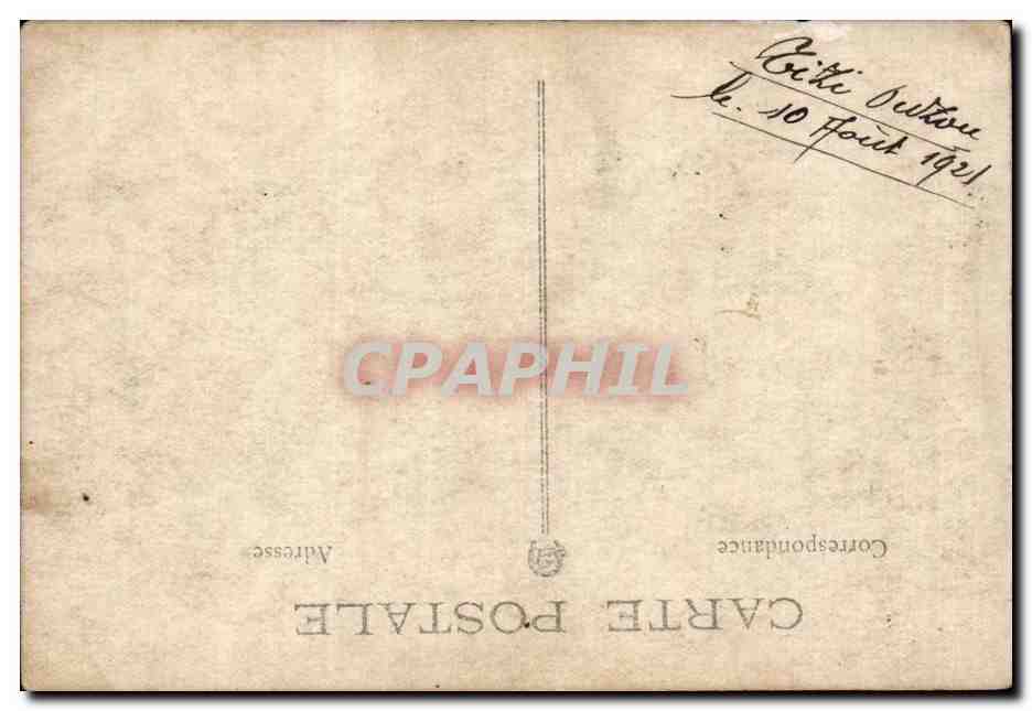 CARTE PHOTO Militaria Tunisie  — Verso