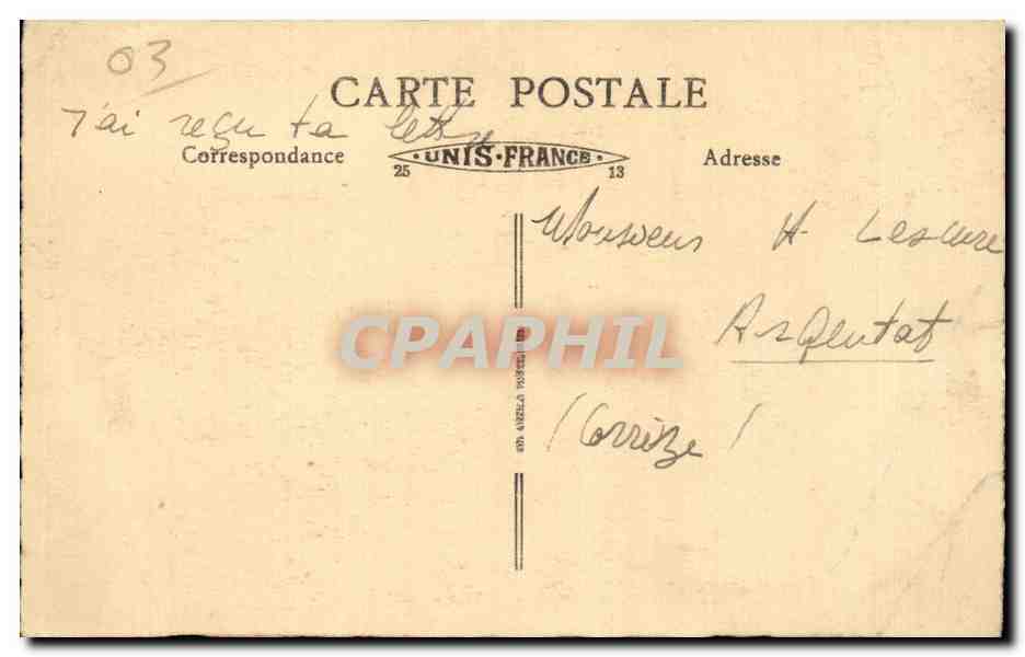 Vichy - Tour de l Horloge - CPA  — Verso
