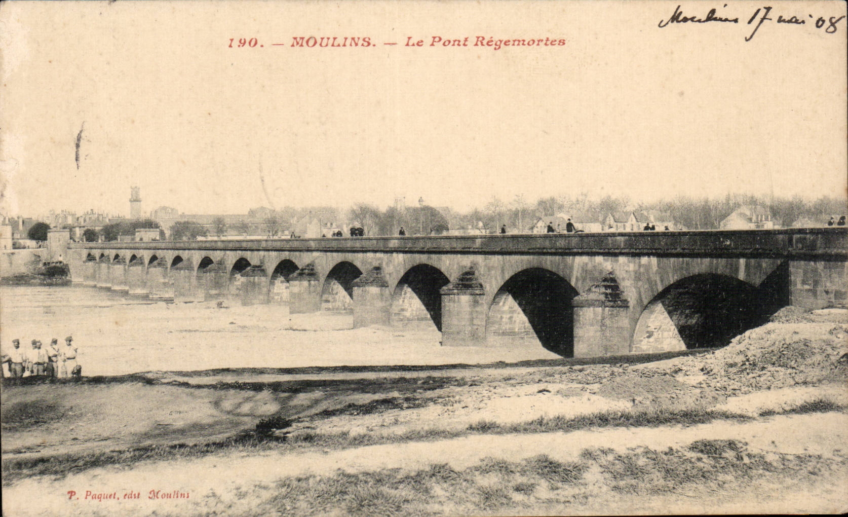 Moulins - Le Pont Regemorien Militaria Militaires - CPA 