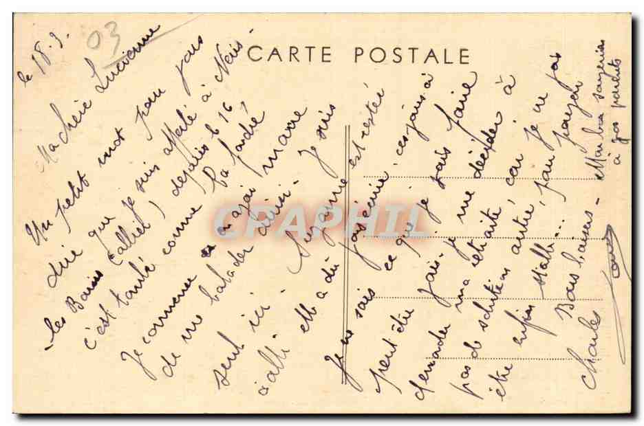 Neris les Bains - Casino et Etablissement de Luxe - CPA  — Rückseite
