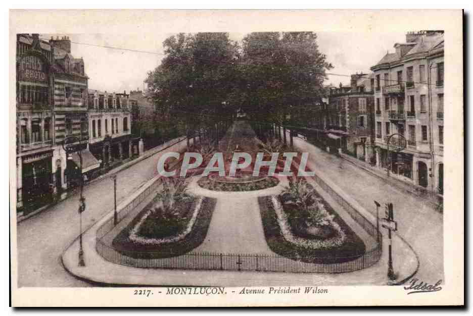 Montlucon - Avenue President Wilson - CPA 