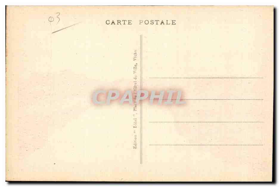 Montlucon - Le Pont du Canal - Au fond le Vieux Chateau - CPA  — Rückseite