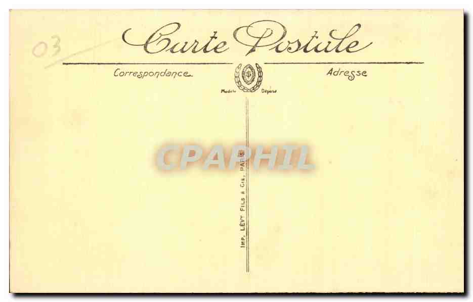 Vichy - La Tour de l Horloge - CPA  — Verso