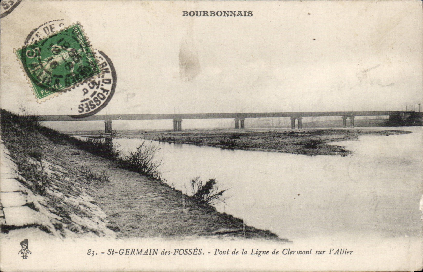 St Germain des Fosses - Pont de la Ligne de Clermont sur l Allier - CPA 