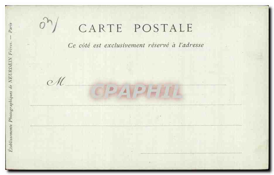Moulins - Passage Moret - CPA  — Verso