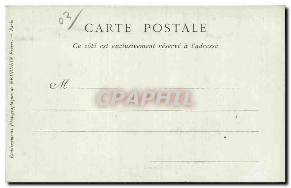 Moulins - Vue Generale prise de la Madeleine - CPA  — Rückseite