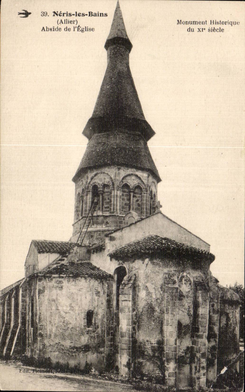 Neris les Bains - Abside de l Eglise - CPA 
