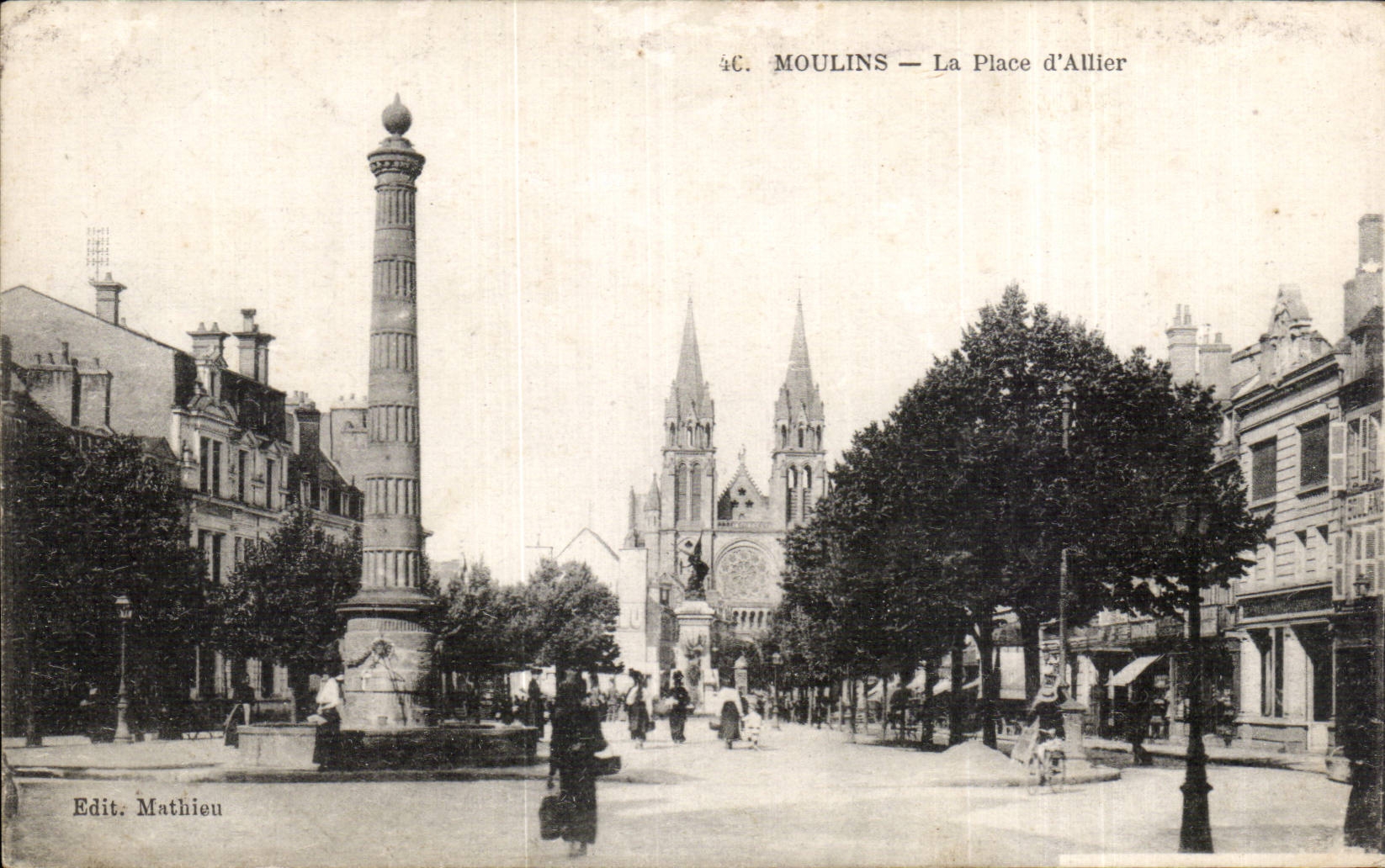 Moulins - La Place d Allier - CPA 