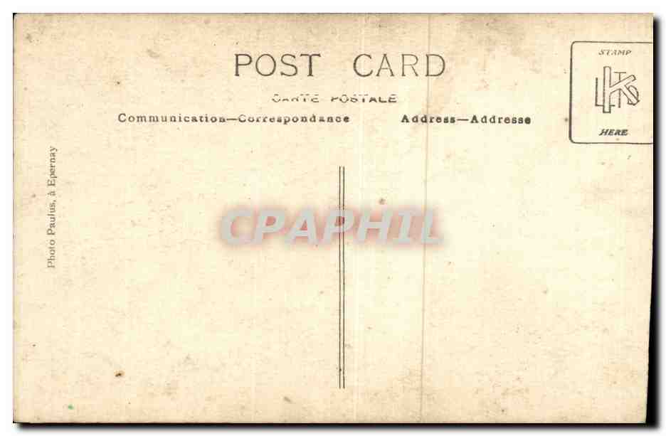 CARTE PHOTO Militaria Soldat — Rückseite