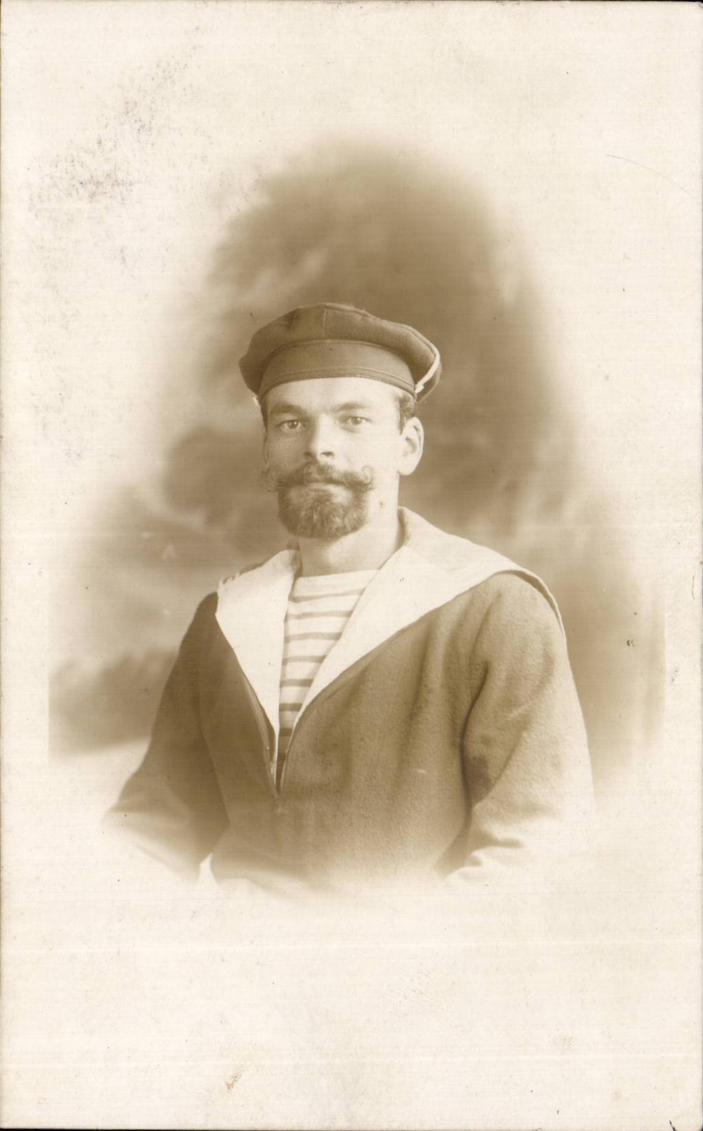 CARTE PHOTO Militaria Soldat Marin 