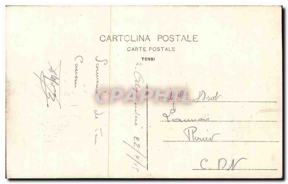 CARTE PHOTO Militaria Soldat Marin  — Rückseite