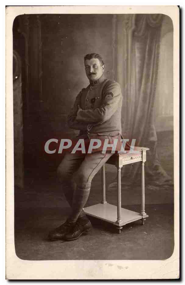 CARTE PHOTO Militaria Soldat 