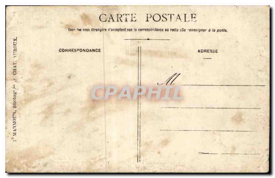 Gruppo di soldati — uniformi scure e baffi — fotografia di A. Maranot, Chât. Viroux — Verso