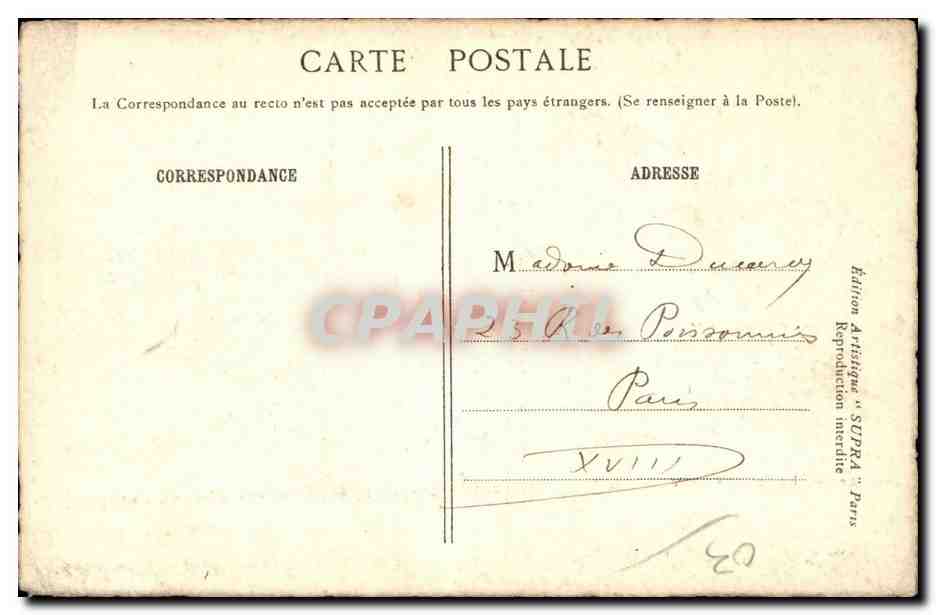 Moulins - La Maison de Pierre - CPA  — Verso