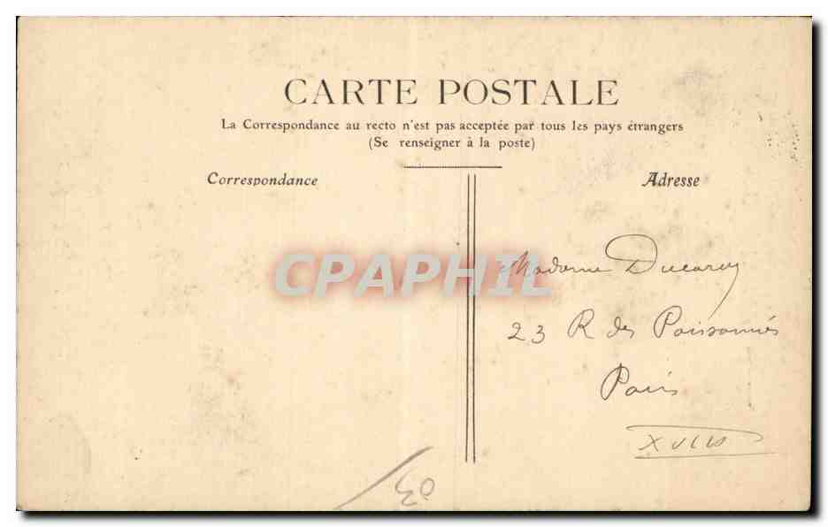 Moulins - L Hotel Moret - CPA  — Verso