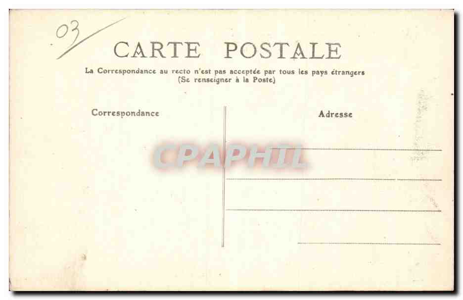 Environs de Vichy - Cusset - Chateau de Bourbon Busset et la Chapelle - CPA  — Rückseite