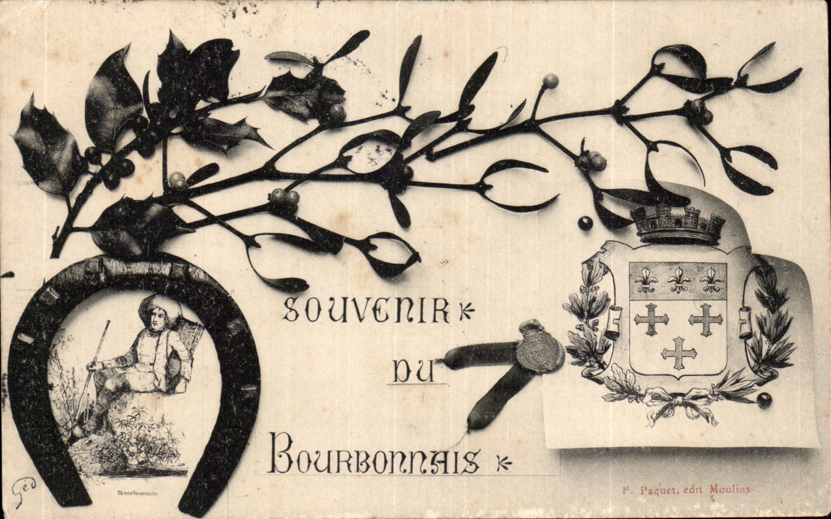 Bourbonnais — Souvenir du Bourbonnais — P. Paquet, edit Moulin