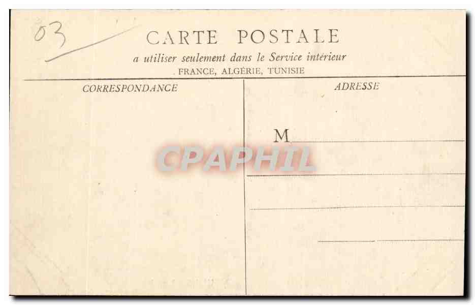 Moulins - Le Pont Regemortes - CPA  — Verso