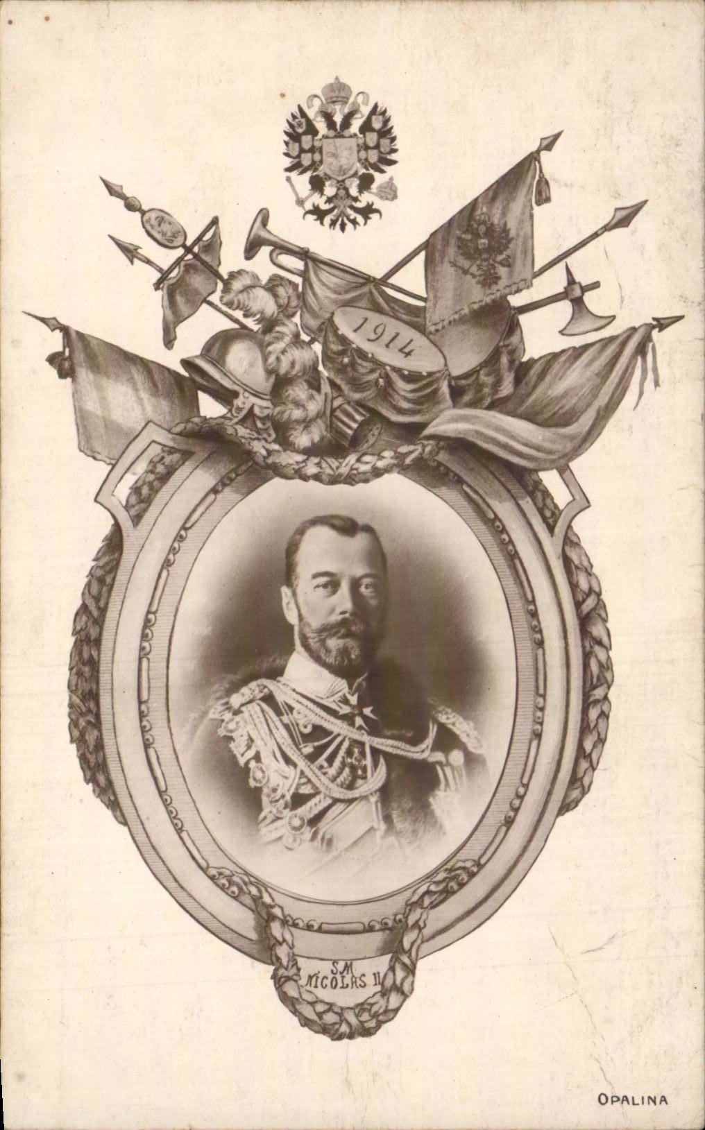 Porträt von Nicolaus II — 1914 — Opalina