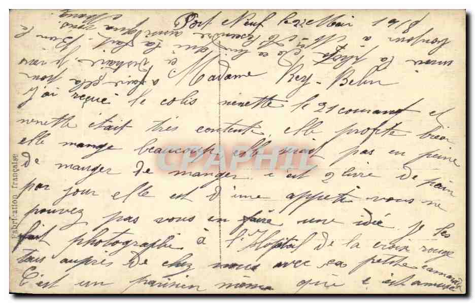Porträt von Nicolaus II — 1914 — Opalina — Rückseite