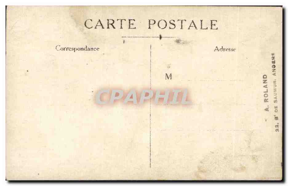 CARTE PHOTO Militaria Soldat angers — Rückseite