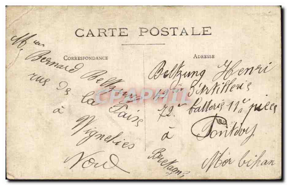 CARTE PHOTO Militaria Soldat Nigelies  — Rückseite