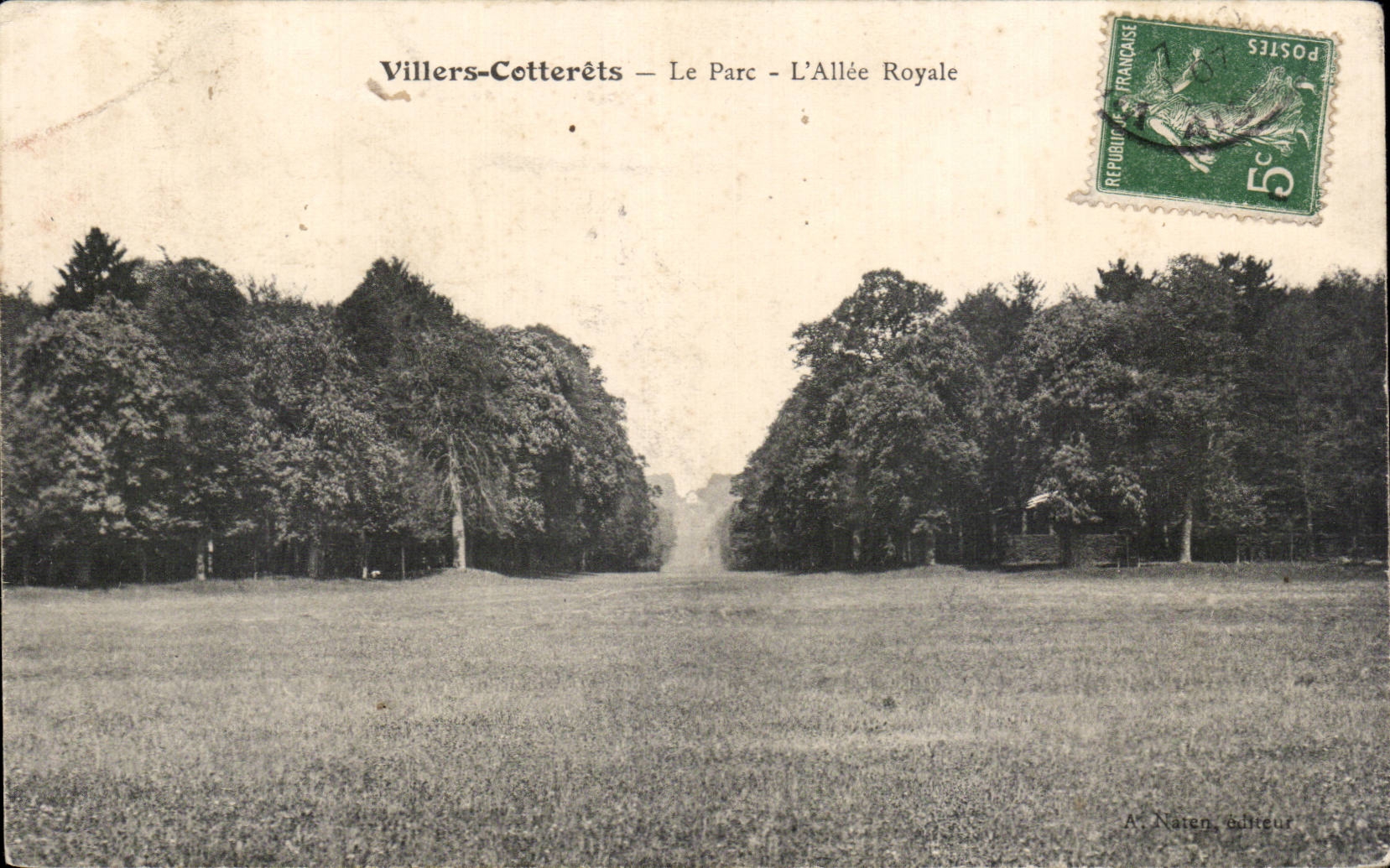 Villers-Cotterêts — Le Parc — L'Allée Royale — A. Naten, éditeur