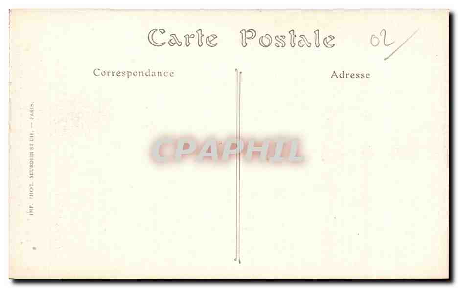 Faucoucourt (Aisne) — Ruines de l'église et le calvaire — Visé Paris, N° 607 — Verso