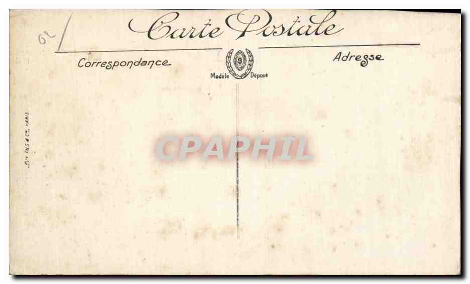 Ruines de l'Église — Berry-au-Bac (Aisne) — Section Photographique de Paris n° 37 — Reverso