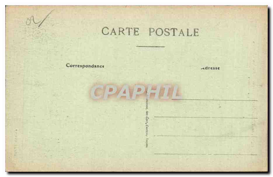 FÈRE-en-TARDENOIS (Aisne) — Ancien Château — La Galerie — Verso