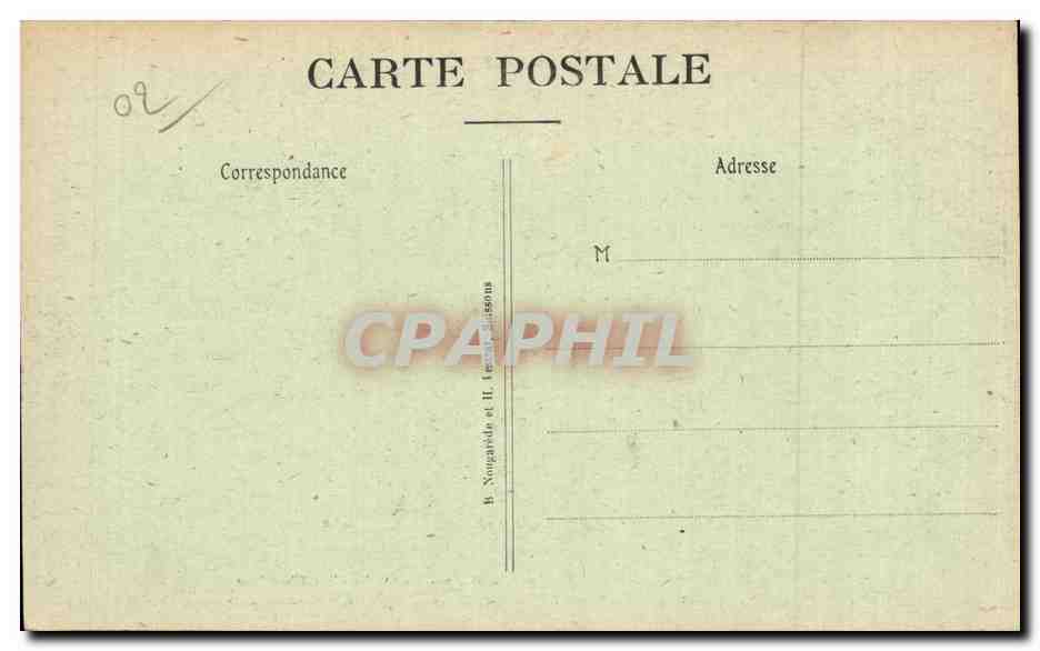 SANCY (Aisne) — Village adopté par les Cheminots — Tombe d'Arthur Sellier, cantonnier au Chemin de Fer du Nord, décédé à Sancy en 1914 — Rückseite