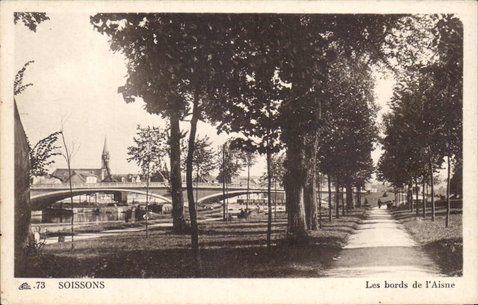 Soissons Les Bords de l Aisne - CPA 