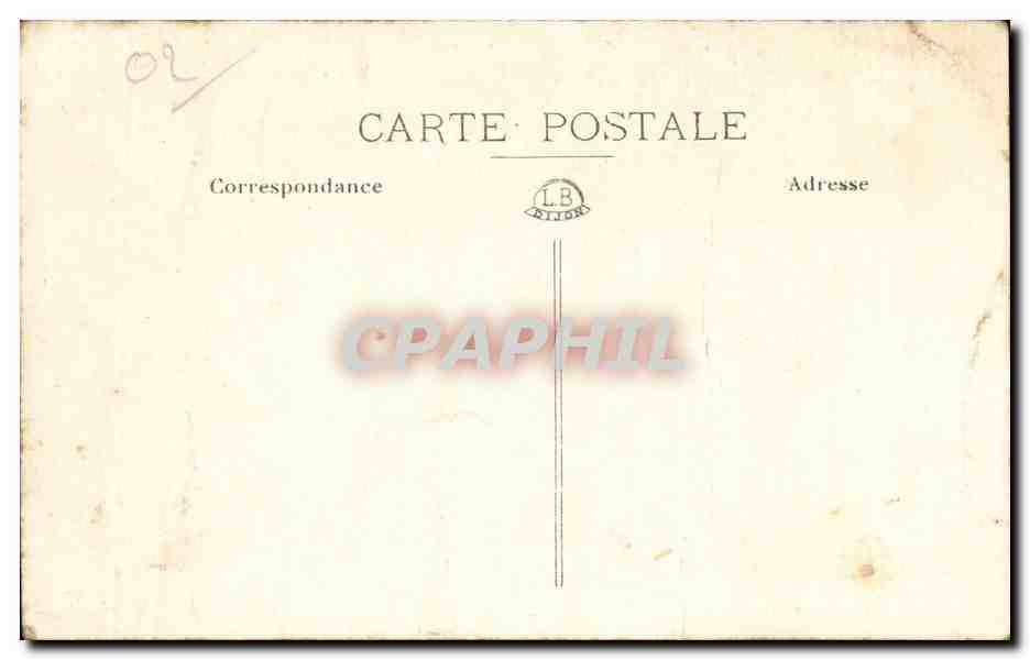 Coucy le Chateau - Rue du Major - CPA — Achterkant