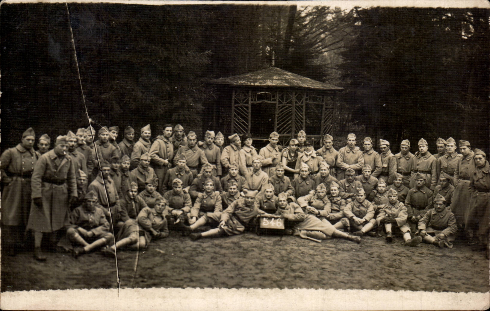 CARTE PHOTO Militaria Soldats Bitche 1927