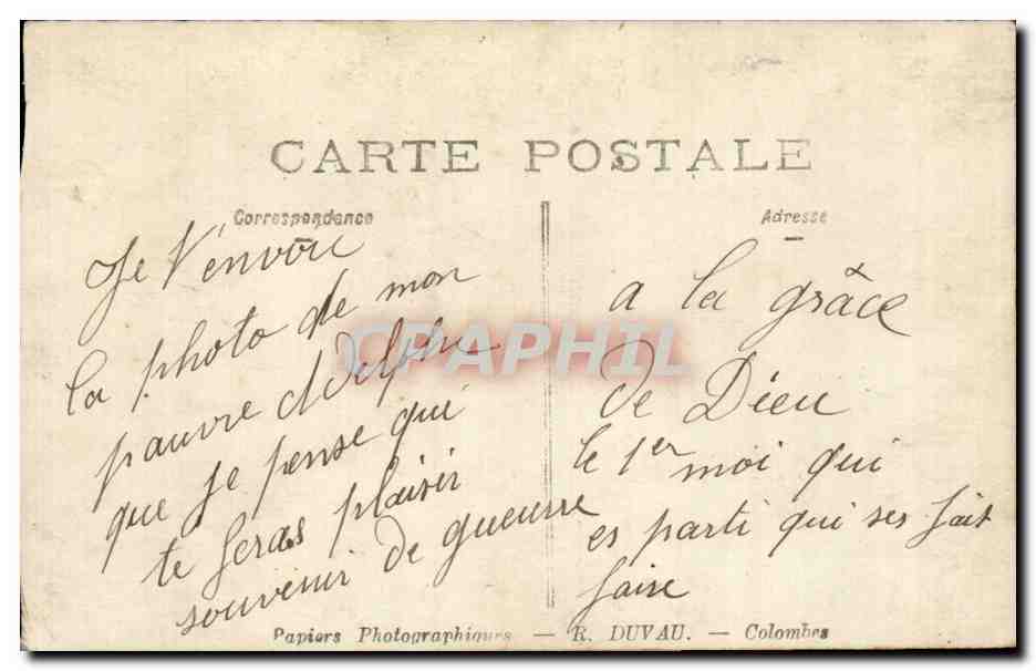 CARTE PHOTO Militaria Soldats  — Rückseite