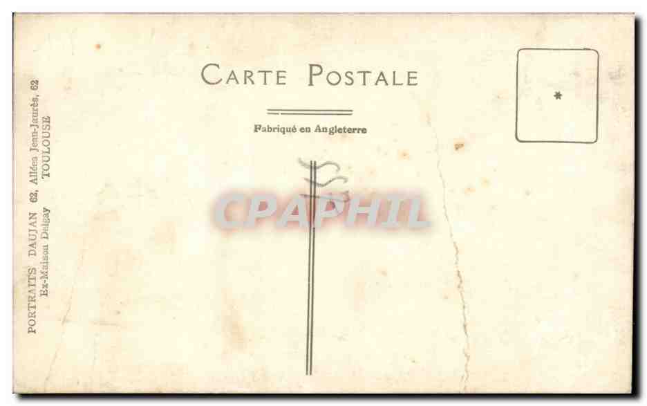 CARTE PHOTO Militaria Soldat — Rückseite