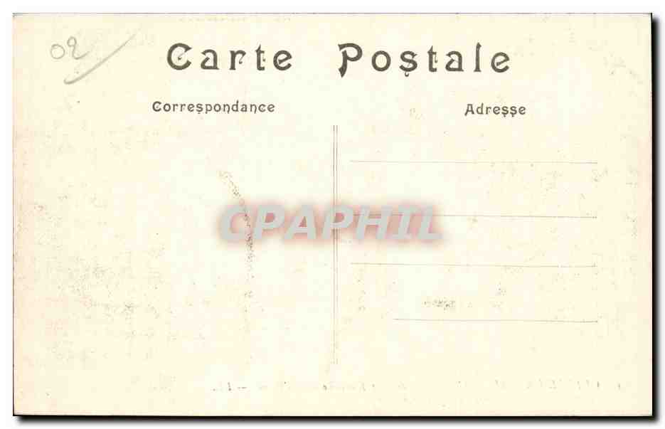 Artillerie de siège française dans l'Aisne — LL. — Guerre de 1914 — Rückseite