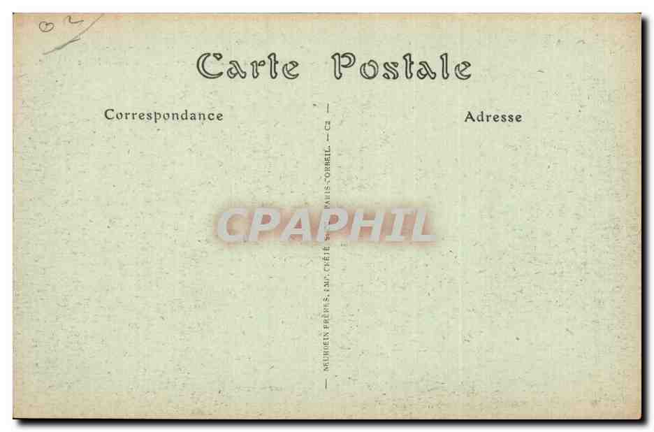 Coucy-le-Château — Ruines intérieures du Château — Éditeur : Frémis & Cie, Paris — Rückseite